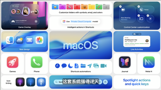 macOS 26 Tahoe支持短语快速启动功能，苹果(🦈)高管形容“强的逆天”